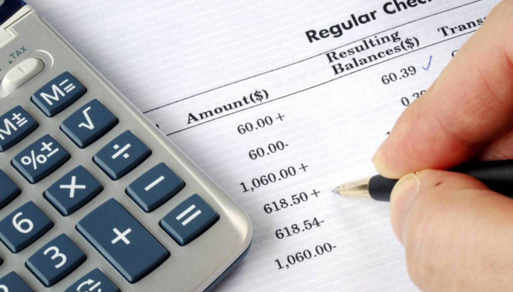 Check the bank statement