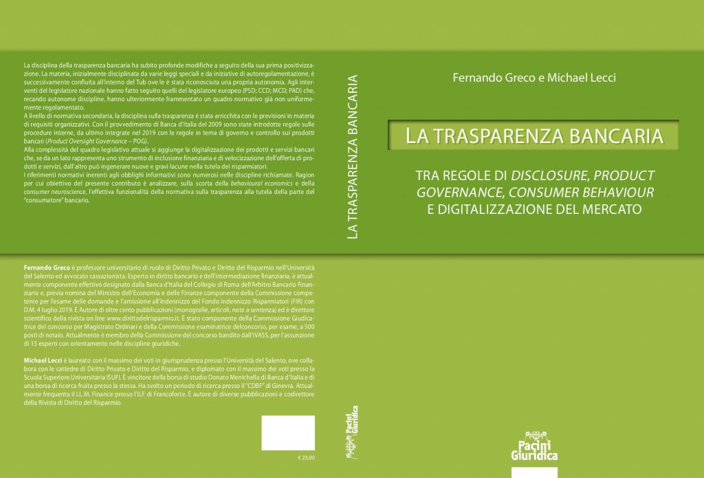 La trasparenza bancaria