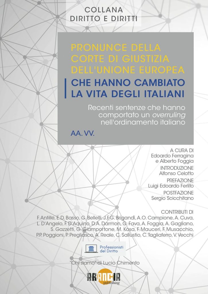 AA.VV._Pronunce della corte di giustizia dell’Unione Europea che hanno cambiato la vita degli italiani.